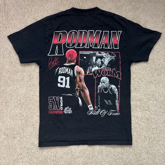 Rodman Hall of Fame Black Men's T-Shirt - Picture 1 of 4